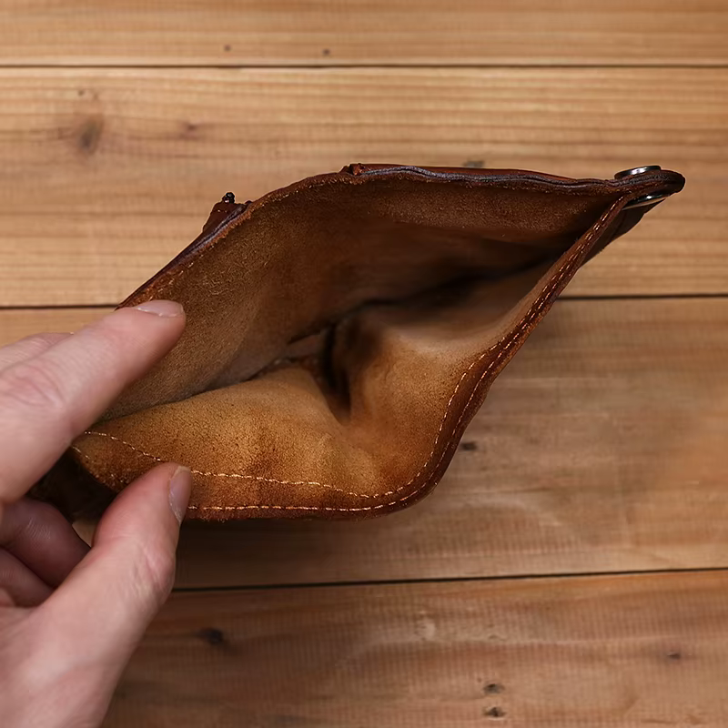 100% portefeuille en cuir véritable pour hommes Vintage froissé court à deux volets homme sac à main porte-carte de crédit avec fermeture éclair monnaie poche sac d'argent