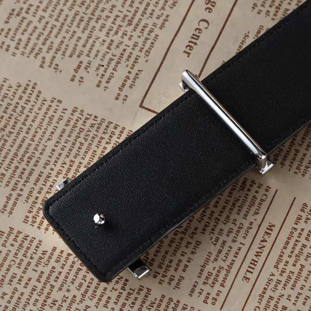 E-Chain-Ceinture en H en Cuir group pour Homme et Femme, Accessoire de Haute Qualité, de Styliste, Vintage, Double G