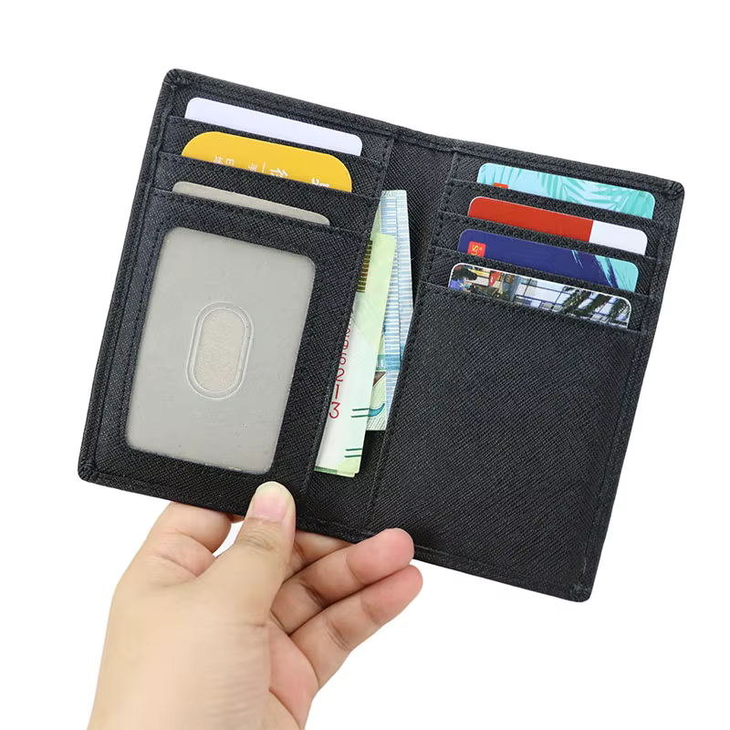 Saffiano – porte-cartes en cuir pour hommes