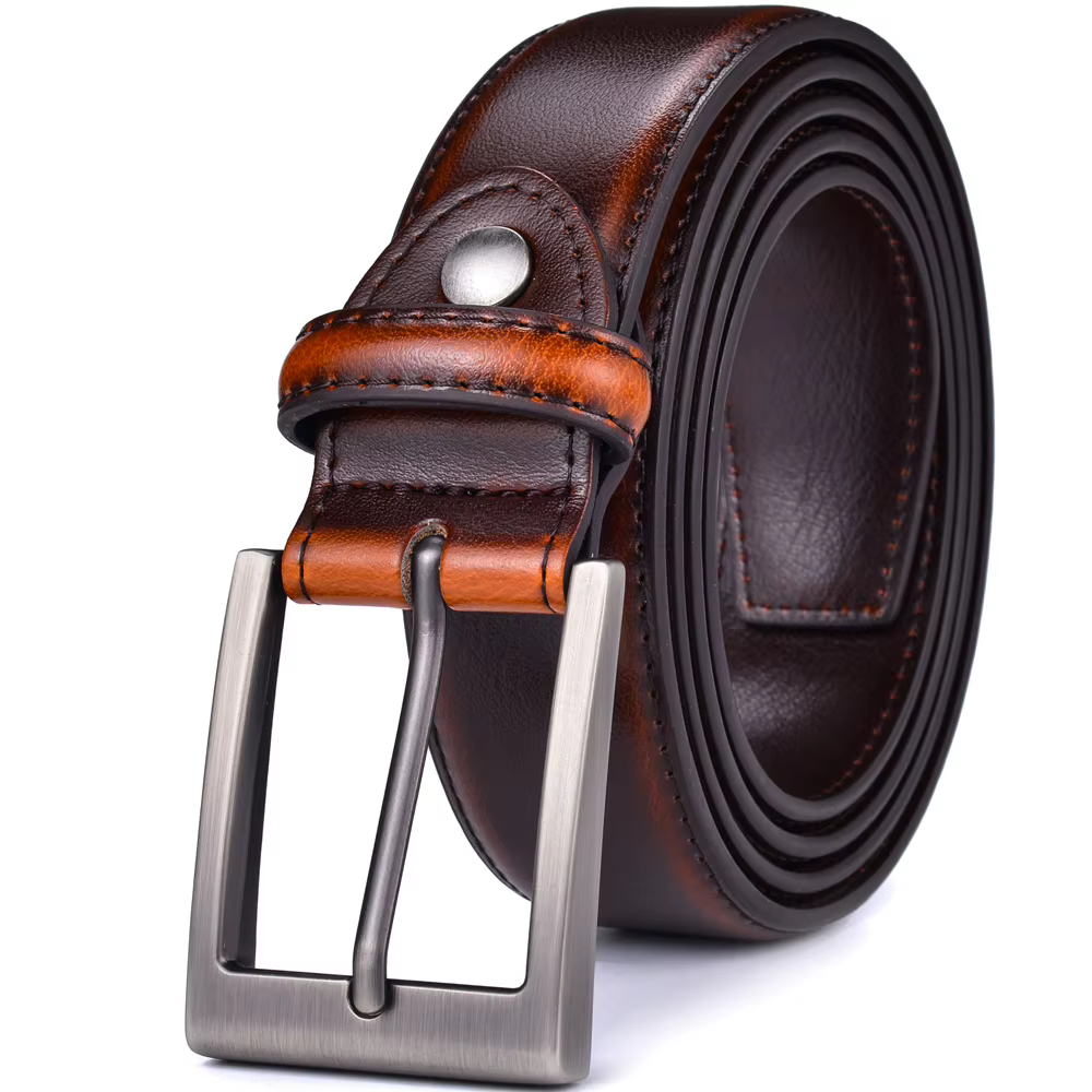 Ceinture en cuir véritable pour homme
