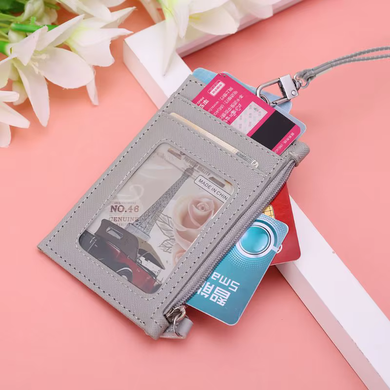 Porte-cartes de visite en cuir PU pour hommes et femmes