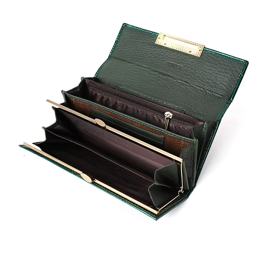 Portefeuille en cuir de vache femmes marque de luxe