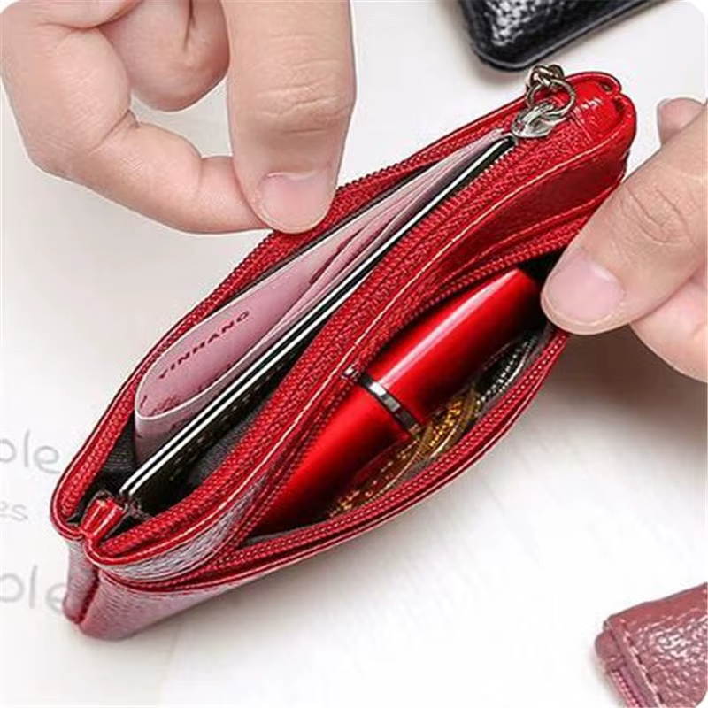 Porte-monnaie en cuir à la mode pour femmes