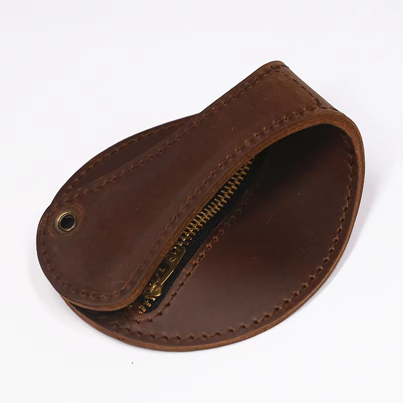 100% porte-monnaie en cuir véritable Boston