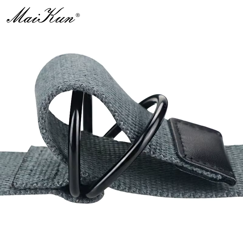 Maikun toile tactique hommes ceinture de haute qualité unisexe Double anneau en D boucle