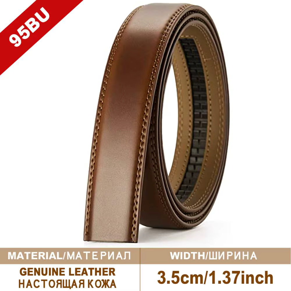 JACNAIP ceinture homme cuir sans tête boucle automatique