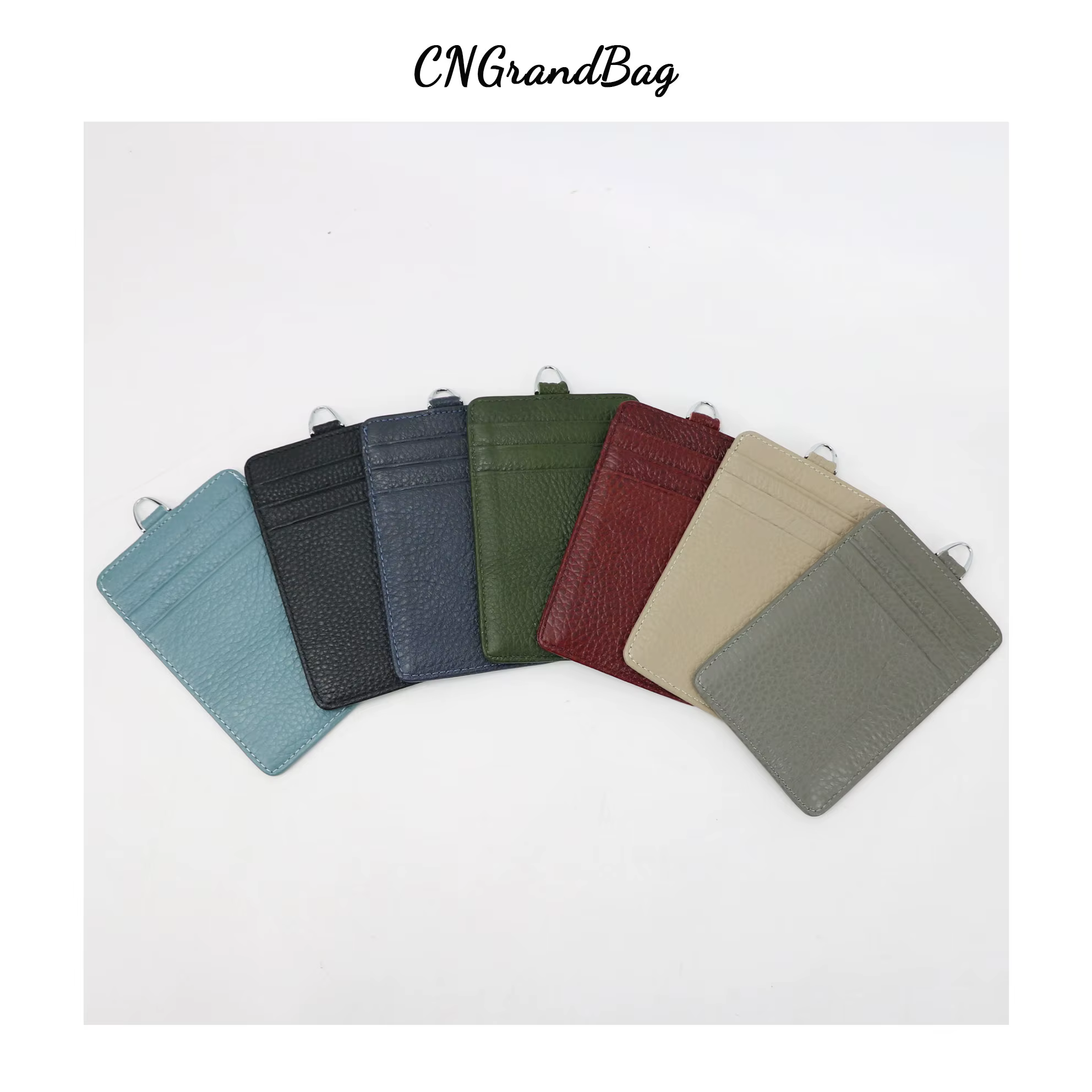Porte-cartes de crédit en cuir véritable pour hommes et femmes