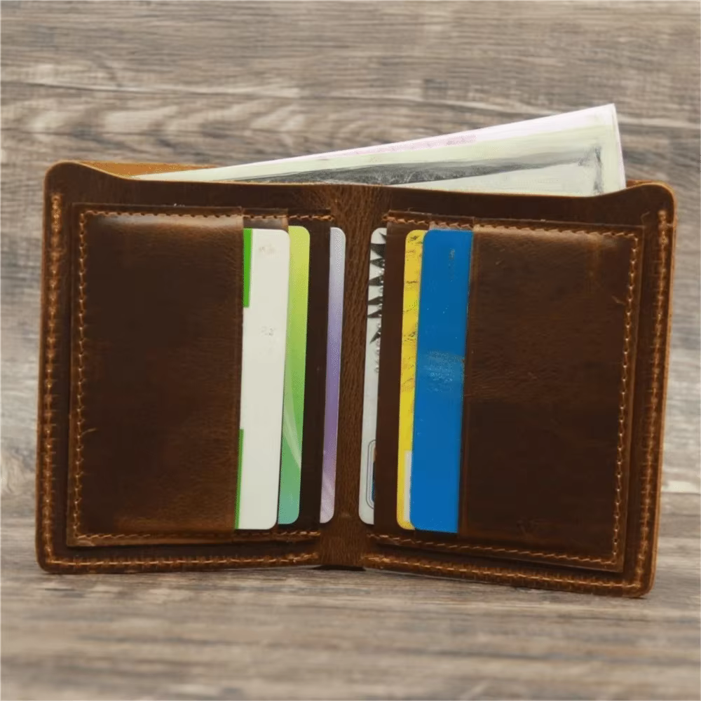 Portefeuille homme en cuir véritable