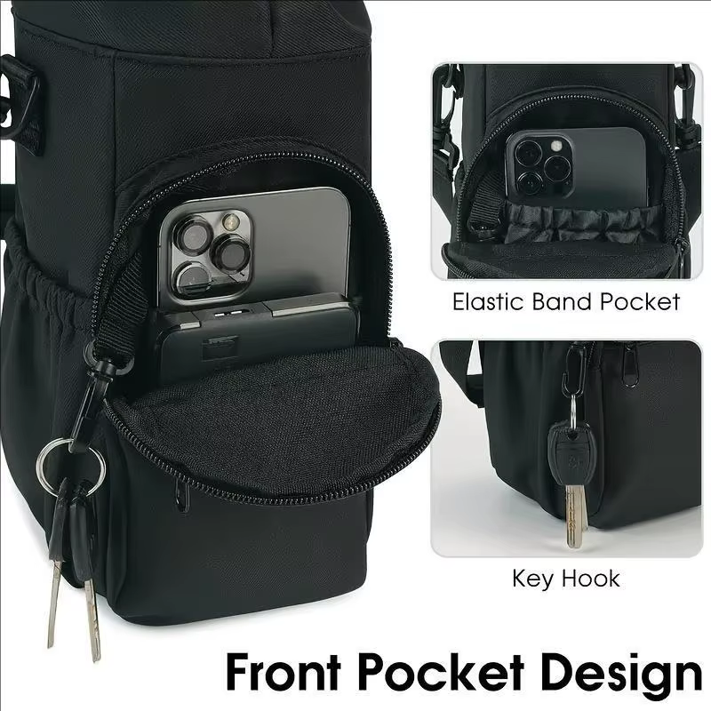 Sac bandoulière porte-bouteille avec sangle pour bouteilles isothermes de 32 oz et 40 oz