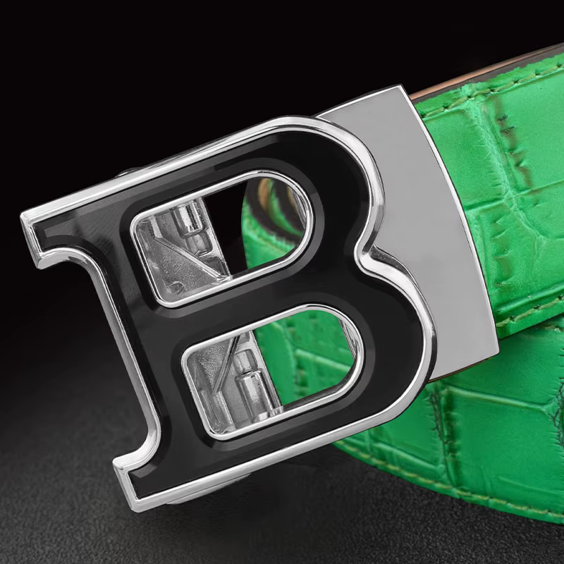 Haute qualité B lettre blanc ceinture hommes classique exquis concepteur