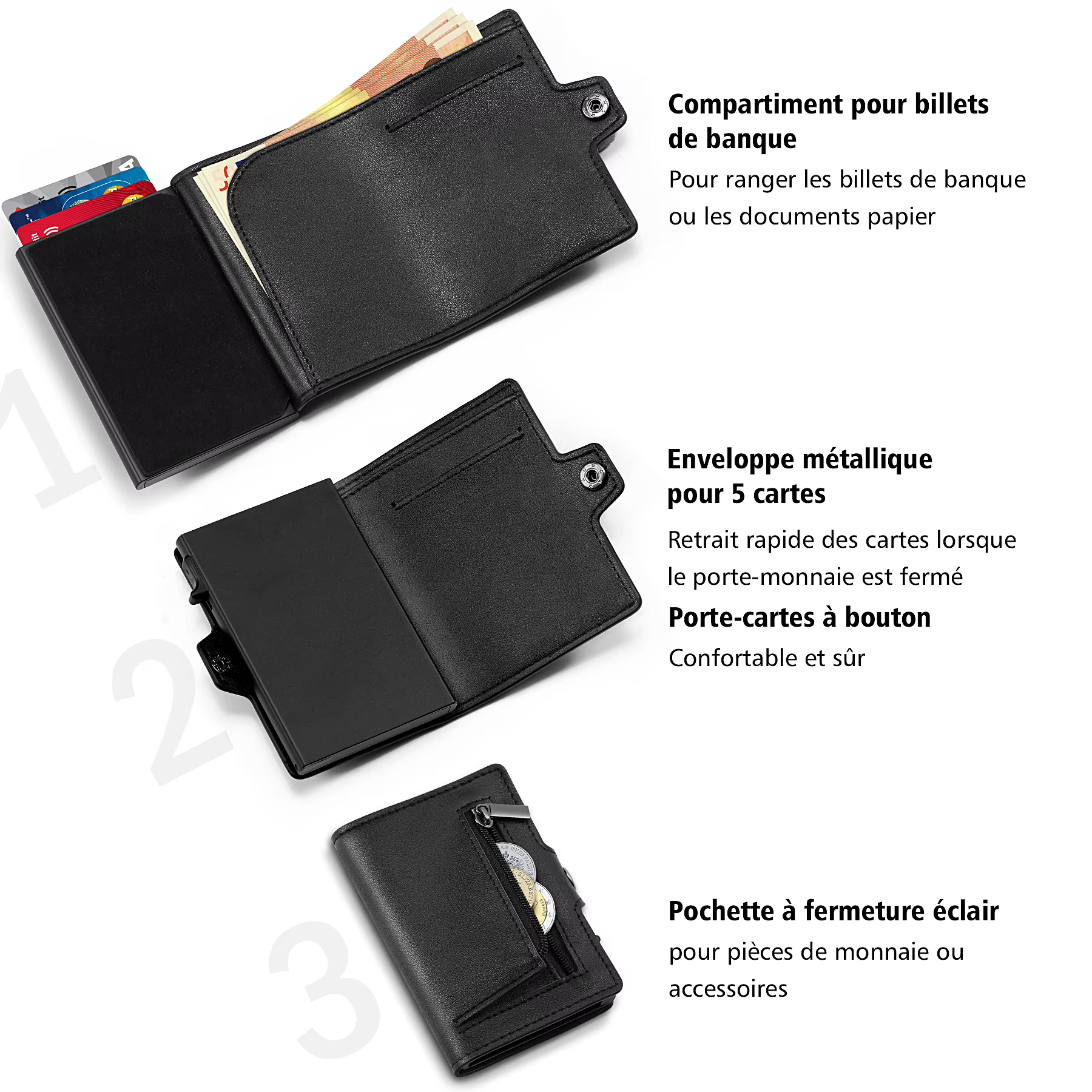 Porte-cartes de crédit pour hommes et femmes