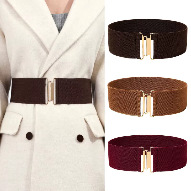Nouvelle Arrivée Ceinture Élastique Large et Tendance pour Robes Femme – Ceintures Élégantes et Polyvalentes
