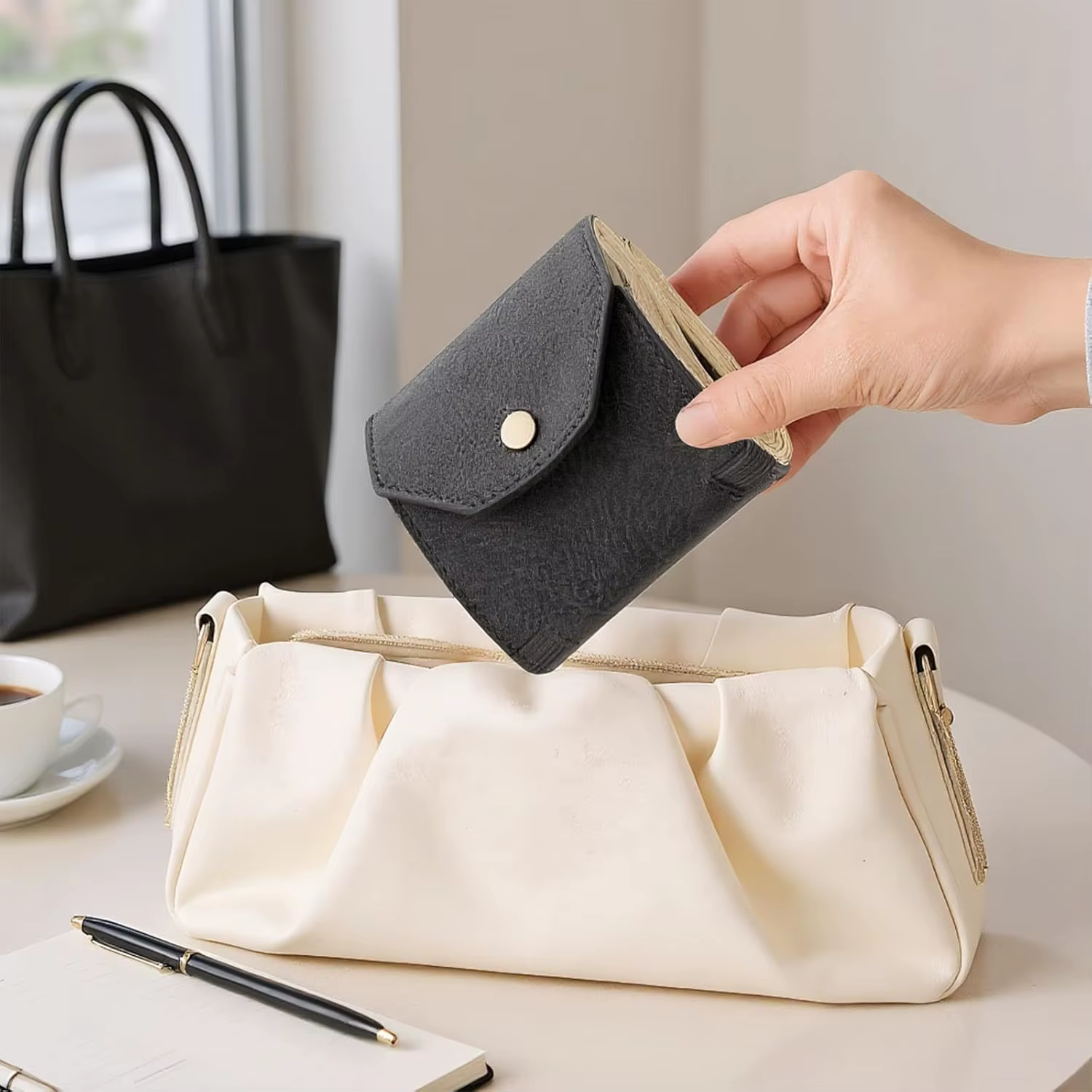 Portefeuille enroulé pour espèces