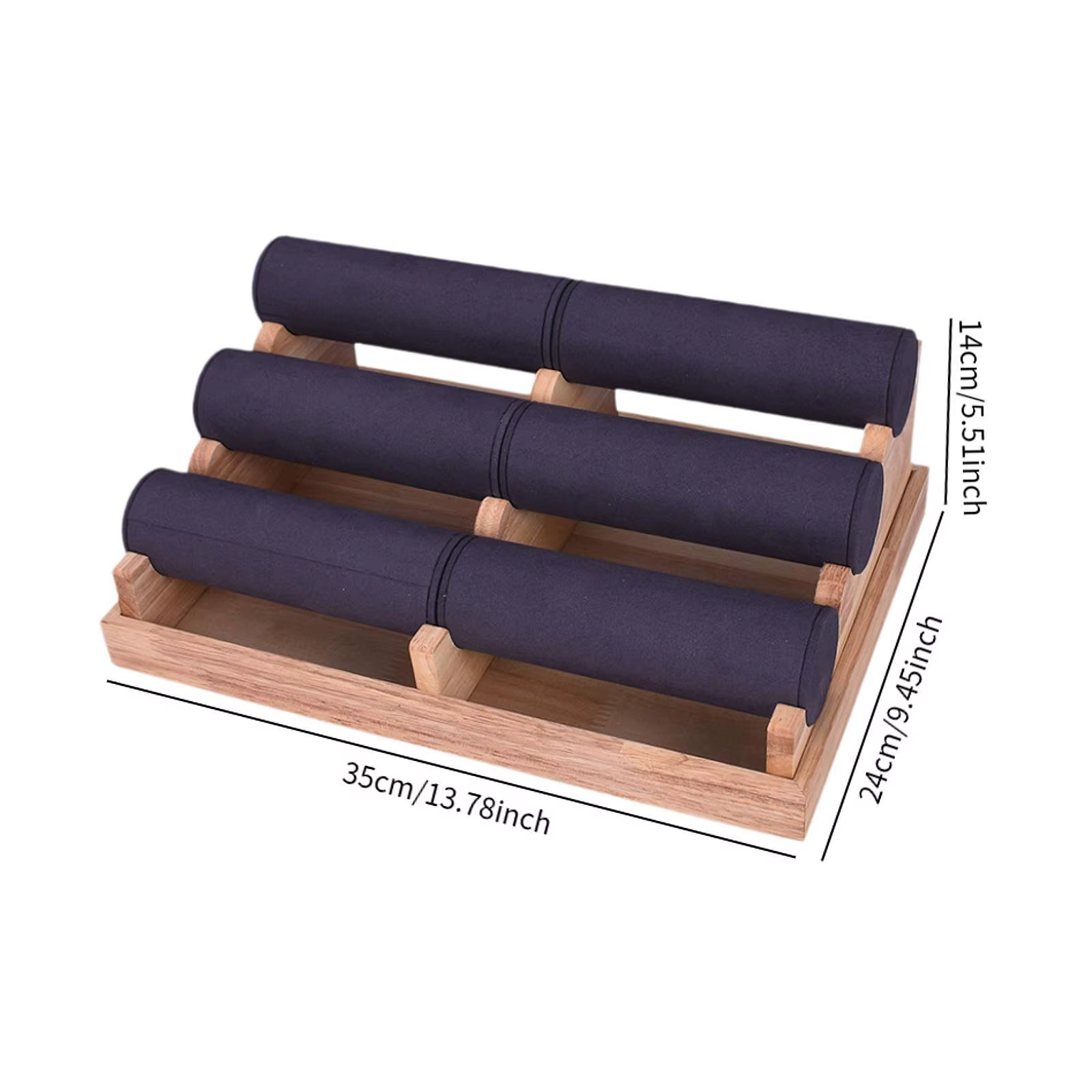 Support élégant pour bracelets et montres, présentoir à bijoux avec tiges détachables pour comptoir de magasin, chambre à coucher, commode