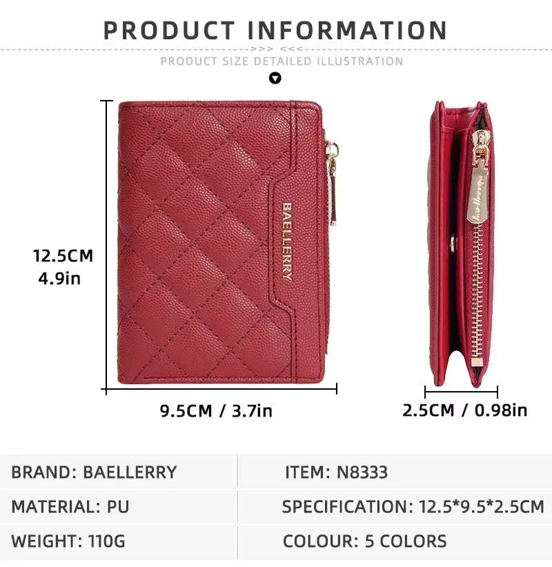 Mode portefeuille sac à main court femmes