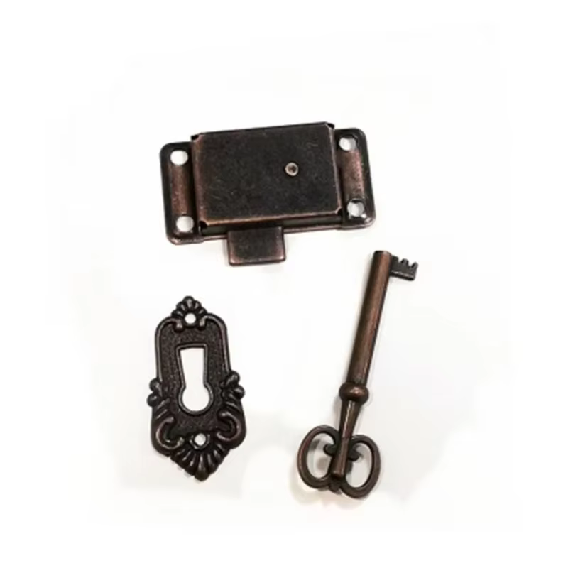 Serrure de porte Antique, tiroir, boîte à bijoux, armoire, armoire, ensemble de serrures de porte, armoire, armoire, serrure de porte + meubles clés