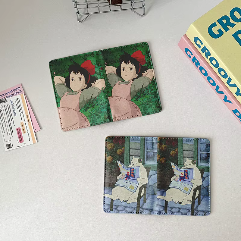 Porte-passeport animé japonais