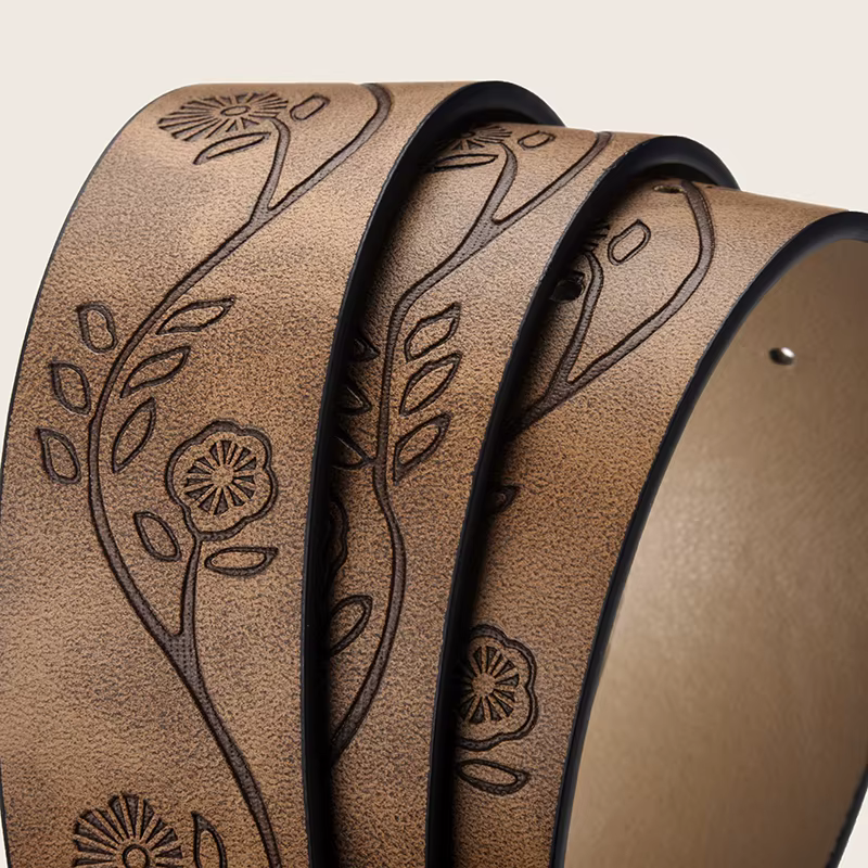Ceinture unisexe de haute qualité avec boucle lisse