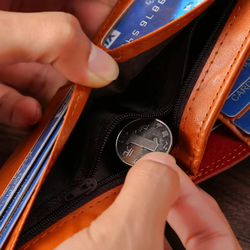 Portefeuilles pour hommes avec 100 dollars américains motif portefeuille homme en cuir