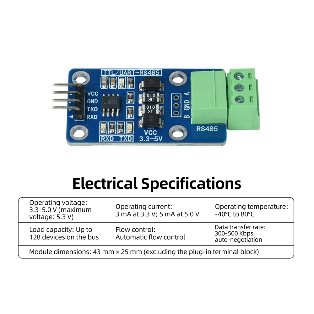 RS485 RS232 TTL CAN à carte de convertisseur de niveau de module de conversion de port série 232 tourner UART 3.3V 5V