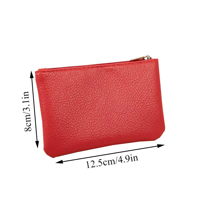 Porte-monnaie rétro en cuir PU pour femme
