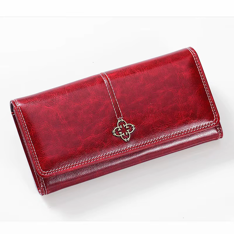 Portefeuille en cuir pour femme