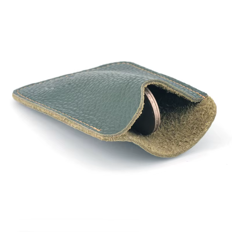 Porte-cartes en cuir véritable pour hommes
