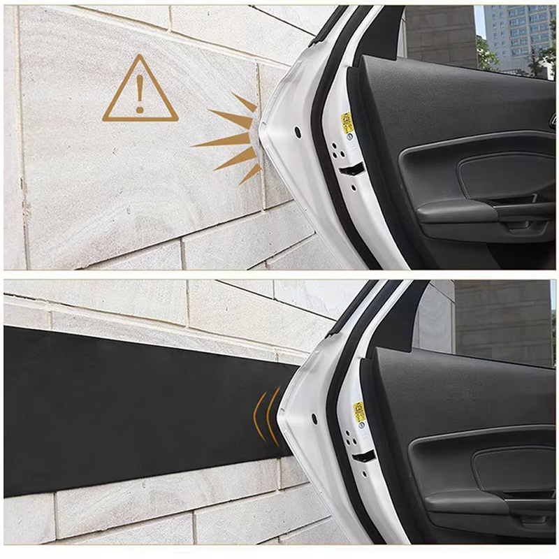 250X20cm protecteur de porte de voiture Garage mur en caoutchouc garde de sécurité pare-chocs autocollants bandes de Protection pour Garages Parking porte de Garage