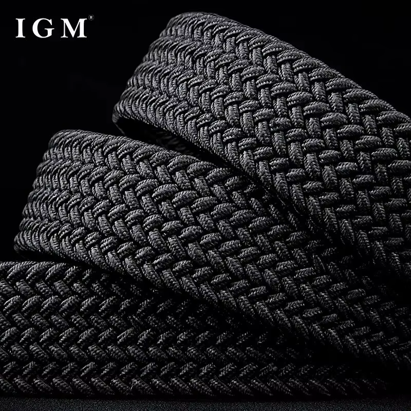 Ceinture élastique tressée pour hommes