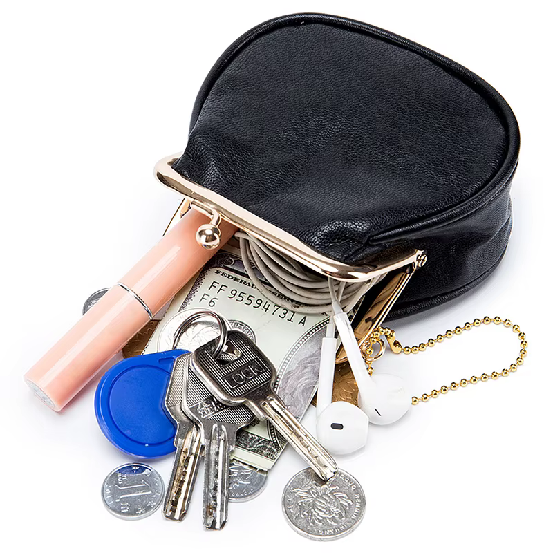 Nouveaux femmes portefeuilles femme en cuir véritable sacs à main mignon Mini moraillon portefeuille mode doux petit peau de vache sac d'argent porte-cartes de monnaie