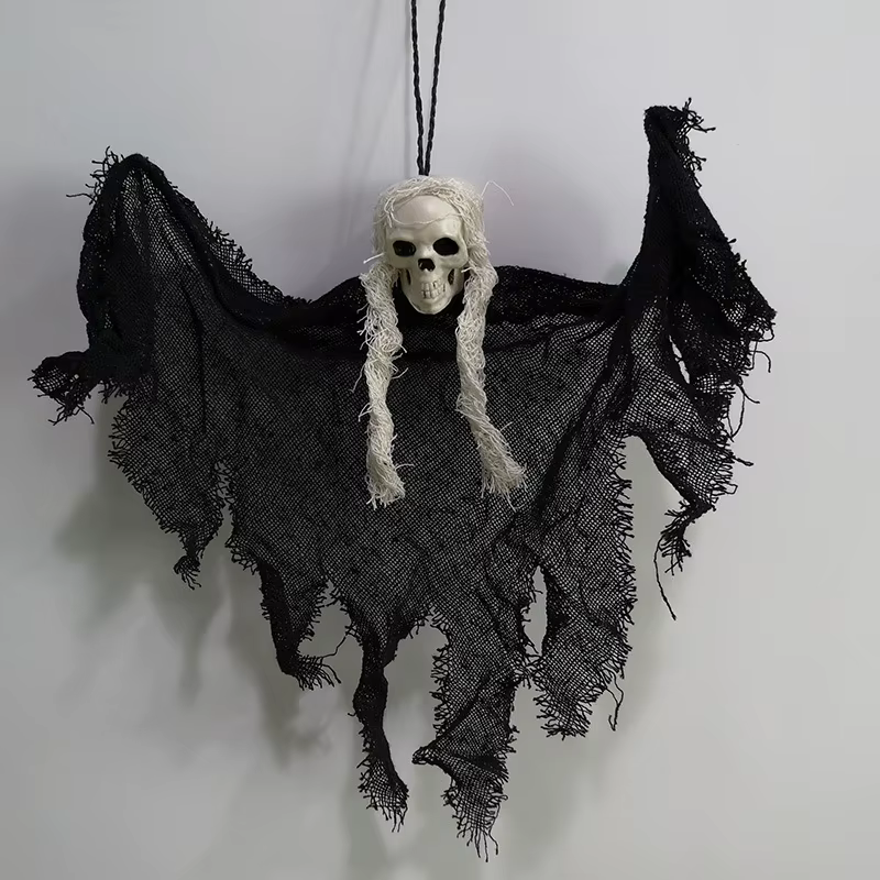 Mini Fantômes Zvisés pour Halloween, Décoration de Porte de Maison Hantée, Bar KTV, Horreur, Escales, Breloques, Face Everaks