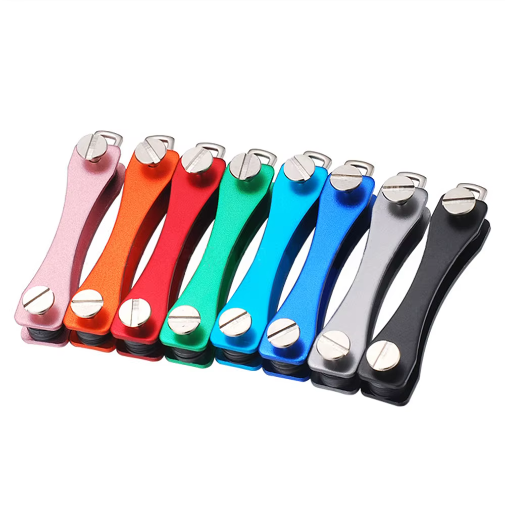 Porte-clés portefeuille en métal et aluminium