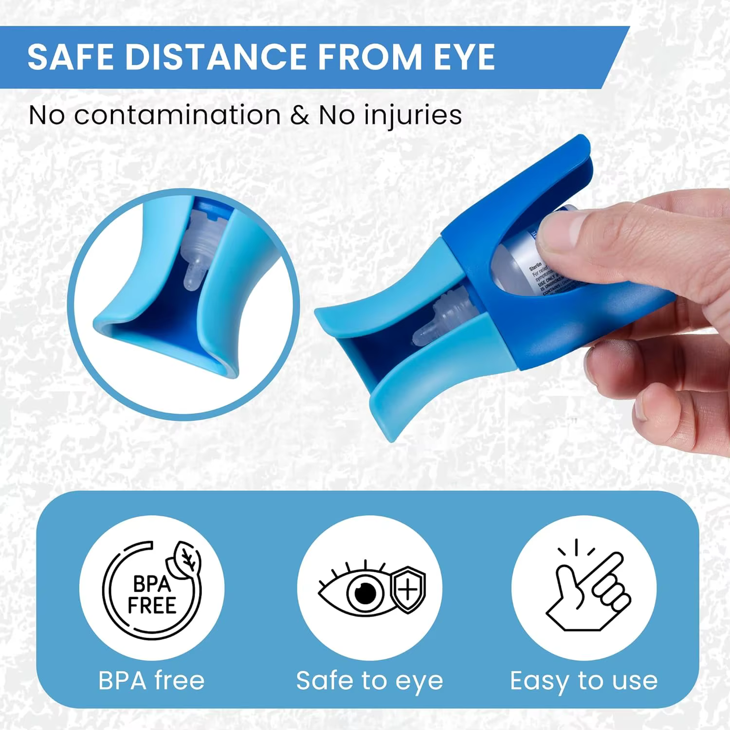 Porte-Gouttes pour les Yeux, Réutilisable, Bouteille, Aide, Pommades, Dispositif, Guide, Aide, Applicateur, Outil de Soins