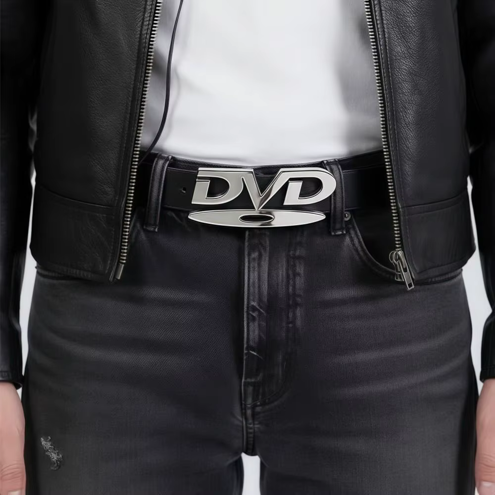 Conception nostalgique boucle anglaise ceinture DVD polyvalent Design de mode