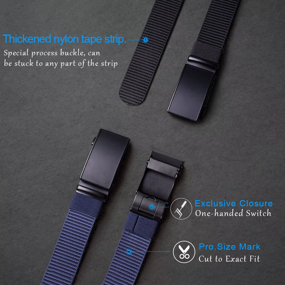Ceinture en nylon respirant pour hommes et femmes