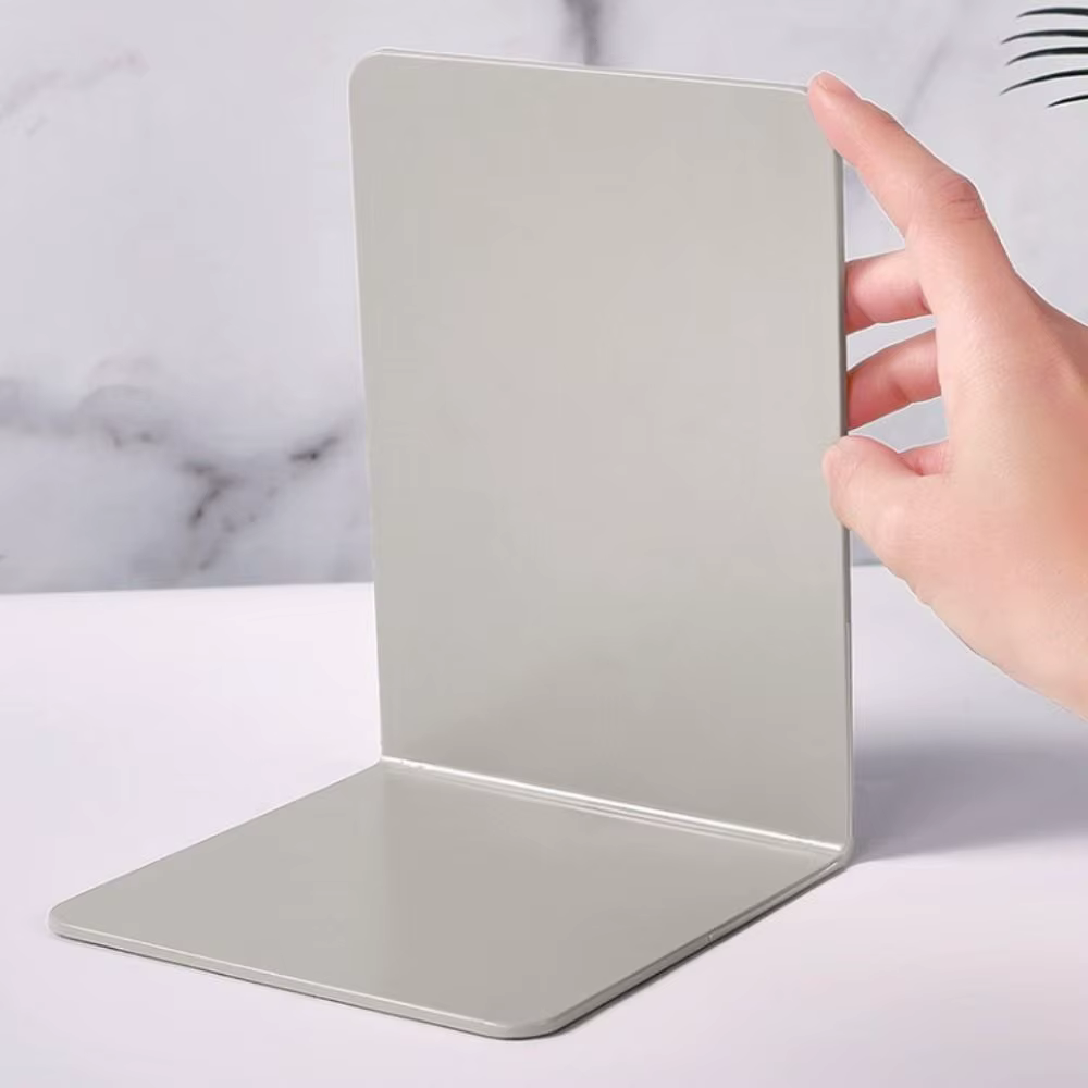 Porte-livres en forme de L, serre-livres de bureau durables, support de livres INS, présentoir simple, support de livres minimaliste