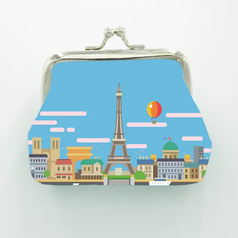 Porte-monnaie en cuir PU personnalisé