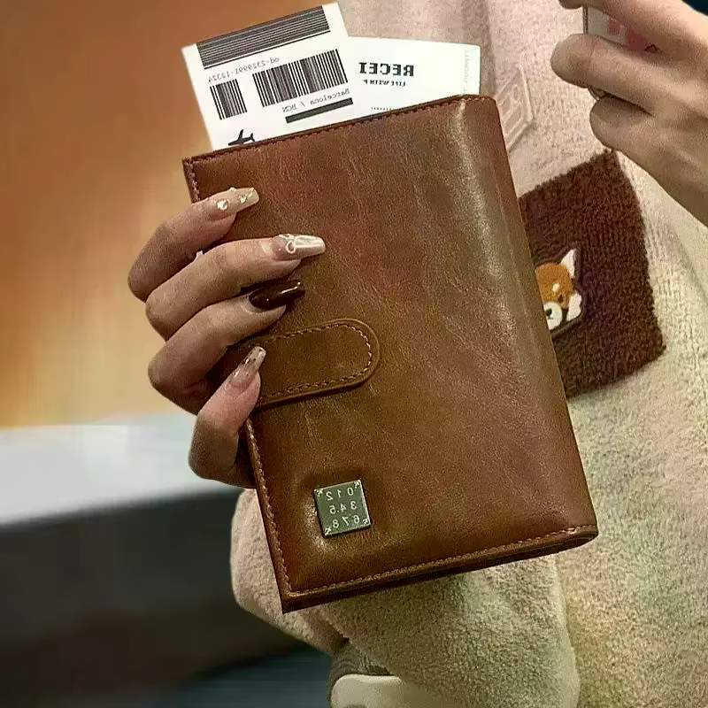 Portefeuille de passeport de voyage pour femmes et hommes