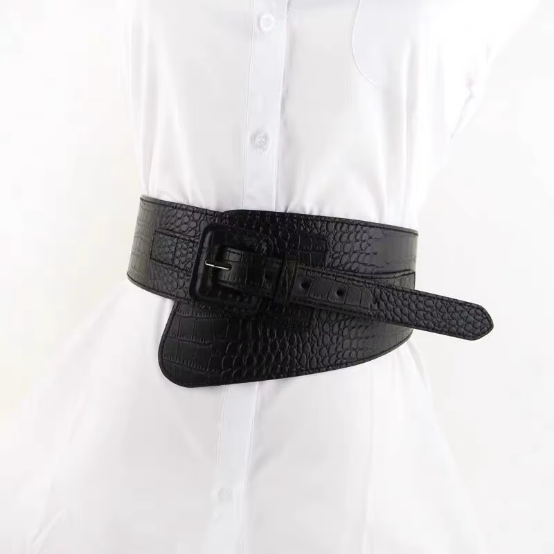Ceinture élastique extra-large de style européen et américain pour femmes