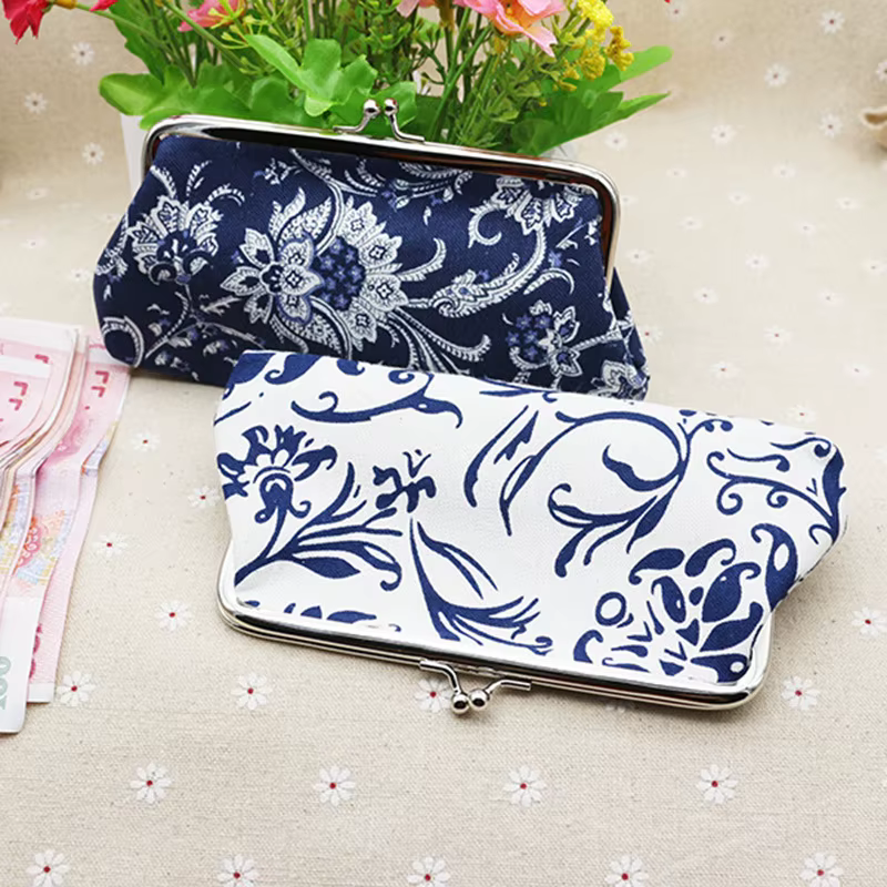 Long porte-monnaie portefeuille femmes Vintage
