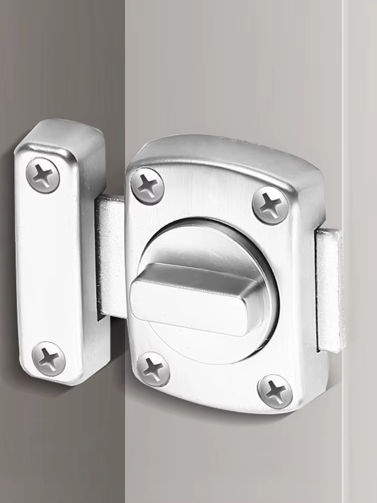 Serrures de porte optiques antivol pour chambre à coucher, loquet en bois, boulons de porte, quincaillerie market, bouton d'outils