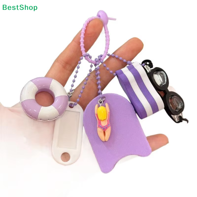 ✔ Porte-clés flottant, porte-clés violet flottant sur l'eau, porte-clés pour bateau, pour la pêche, la voile, le surf, la natation, les sports nautiques