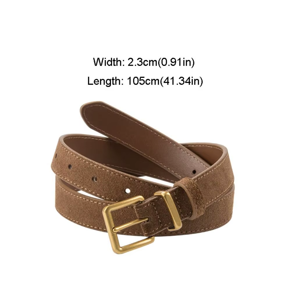 Ceinture en cuir suédé pour femme