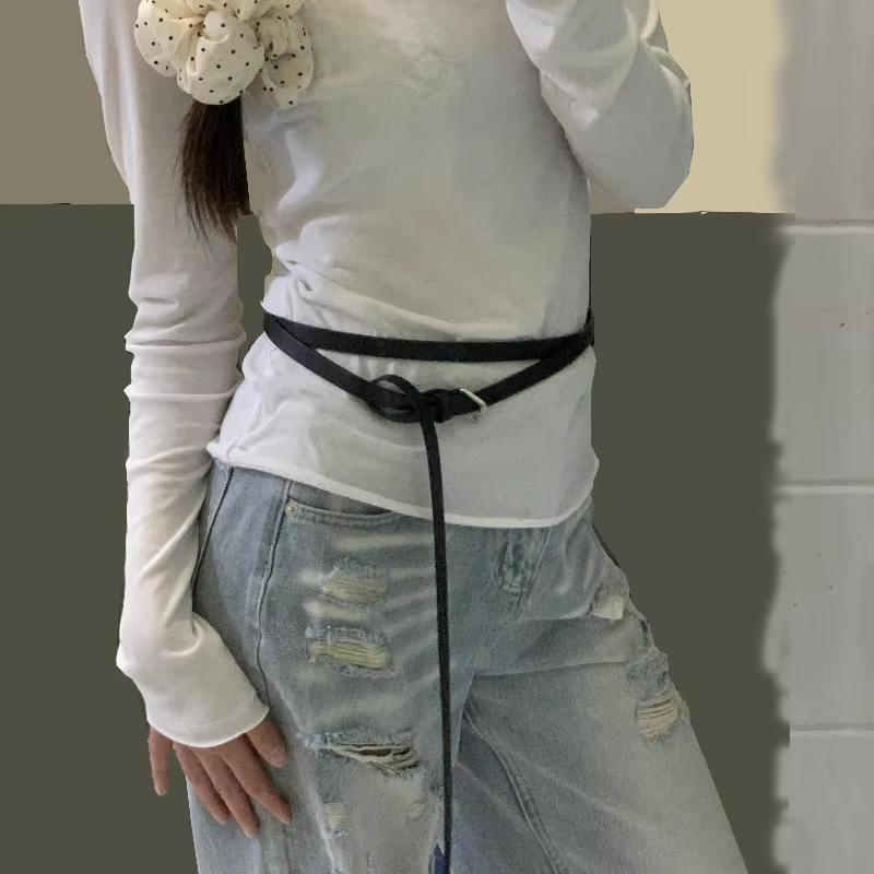 Ceinture à Double anneau Y2k pour femmes