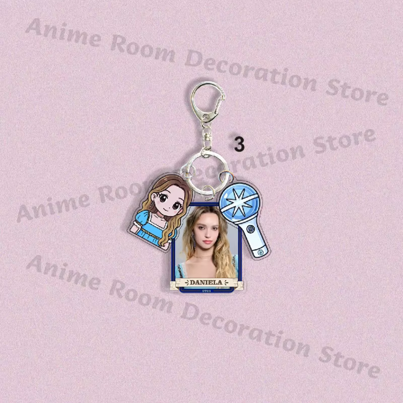 Filles groupe k-katseye mode porte-clés Anime dessin animé Kawaii porte-clés étudiants style coréen porte-clés exquis périphérie cadeaux
