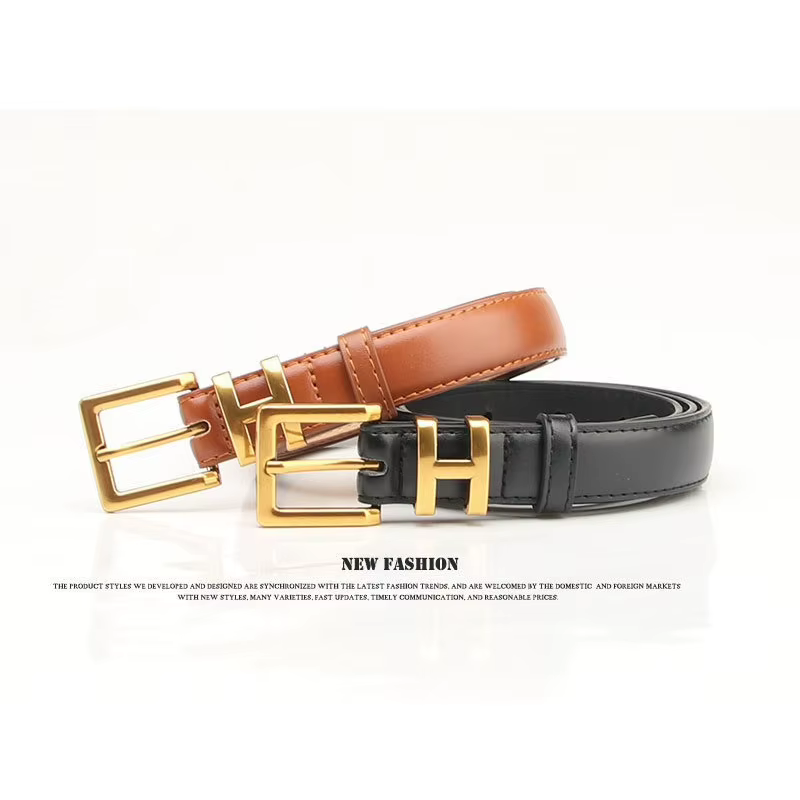 Ceinture en cuir fine pour femme de 2