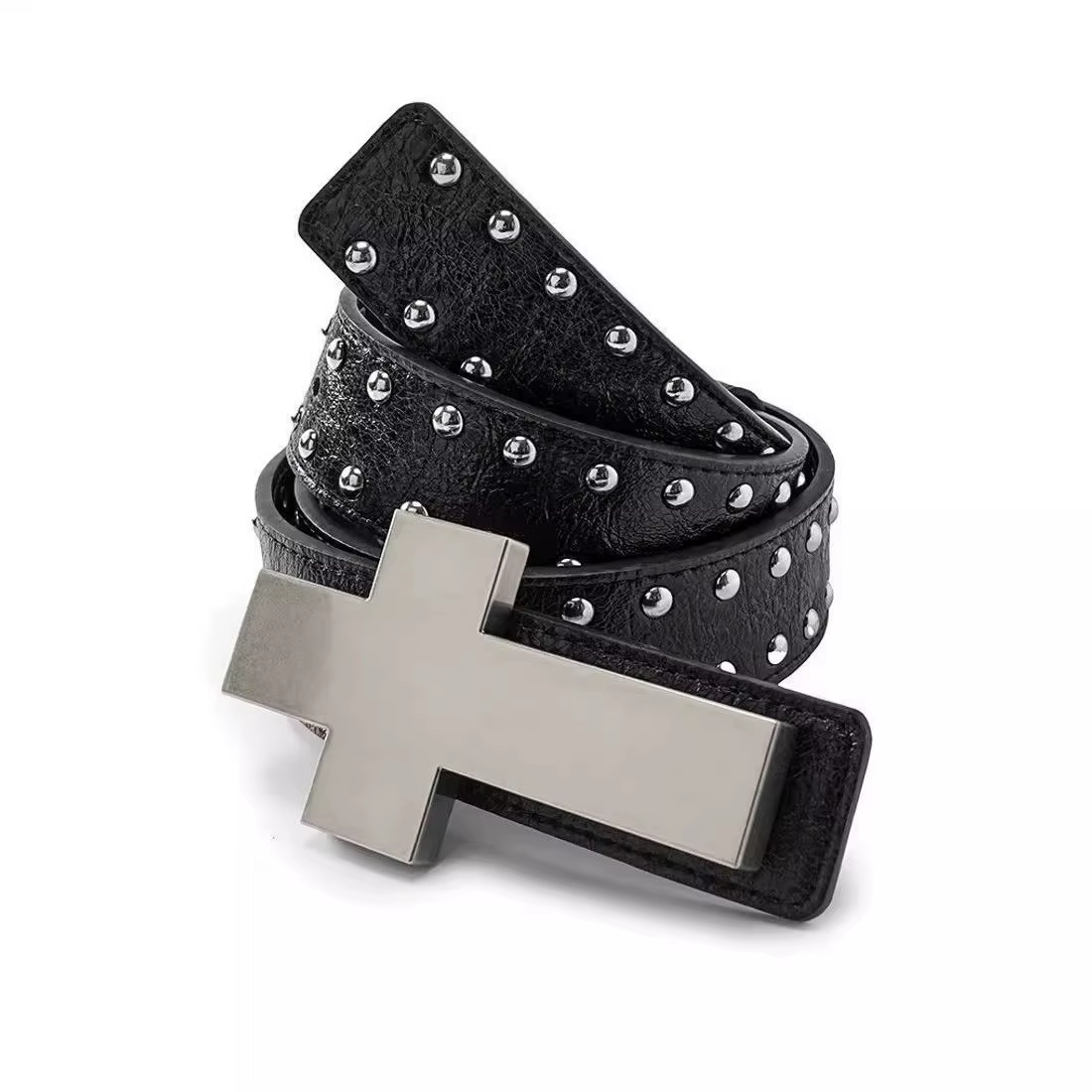 Ceinture Punk Croix pour Hommes Femmes