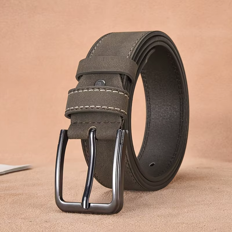 Ceinture en cuir pleine fleur épaissie pour homme