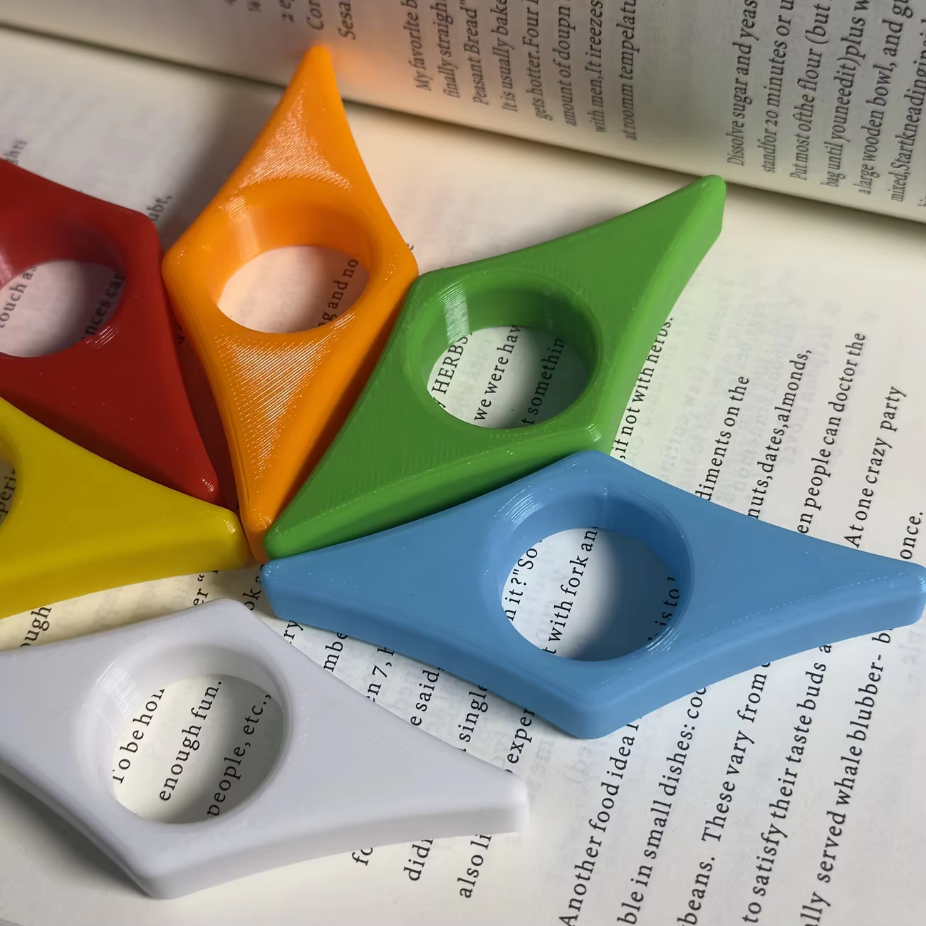 Support de page de livre pratique pour la lecture, 2/6 pièces, support de lecture manuel pour pages fixes, marque-page moderne, étagère à livres