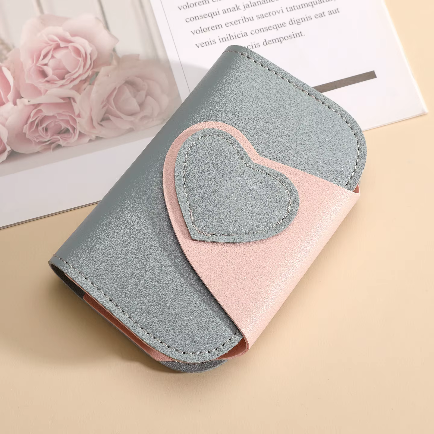 Porte-clés multifonction en cuir PU pour femmes
